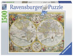 Puzzle Historická mapa 1500 dílků