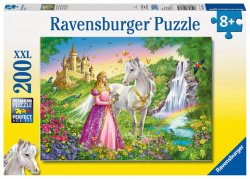 Puzzle Princezna s koněm/200 dílků