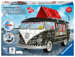 Puzzle 3D VW Autobus pojízdné občerstvení/162 dílků