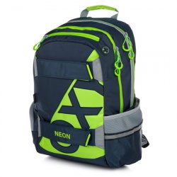 Studentský batoh OXY Sport NEON LINE Dark Blue