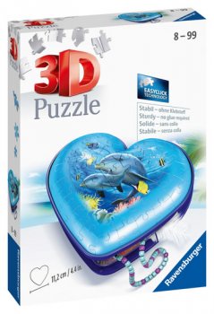 Puzzle 3D Srdce podmořský svět/54 dílků