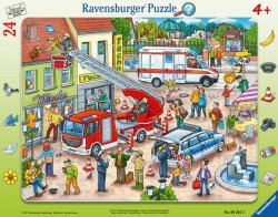 Puzzle Hasiči a policisté 24 dílků