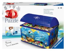 Puzzle 3D Úložná krabice s víkem Podvodní svět/216 dílků