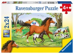 Puzzle Svět koní/2x24 dílků