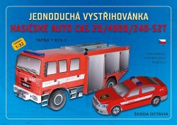 Hasičské auto CAS 20/4000/240-S2T - Jednoduchá vystřihovánka