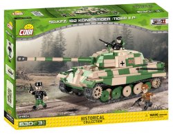 Stavebnice COBI - II WW PzKpfw VI Tiger II, 630 k, 3 f