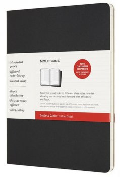 Moleskine: Sešity Moleskine 2ks plánovací linkovaný černý a hnědý XL