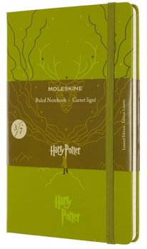Moleskine: Harry Potter zápisník linkovaný světle zelený L