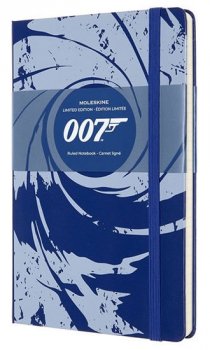 Moleskine: James Bond zápisník linkovaný L modrý