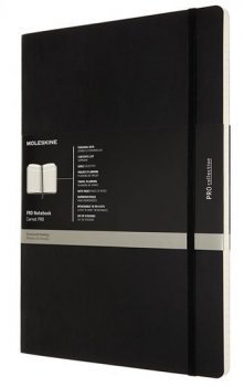 Moleskine: Professional diář-zápisník měkký černý A4