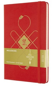 Moleskine: Čínský zápisník linkovaný červený L Rok Krysy