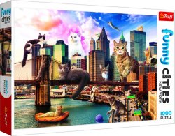 Puzzle Legrační města: Kočky v New Yorku/1000 dílků