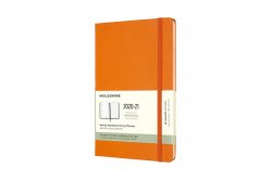 Moleskine: Plánovací zápisník 2020-2021 tvrdý oranžový L