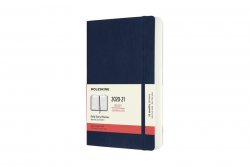 Moleskine: Diář 2020-2021 denní měkký modrý L