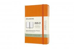 Moleskine: Plánovací zápisník 2020-2021 tvrdý oranžový S