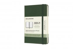 Moleskine: Plánovací zápisník 2020-2021 tvrdý zelený S