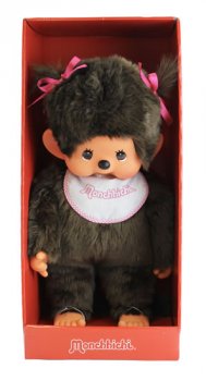 Monchhichi 45cm - holka růžové culíky