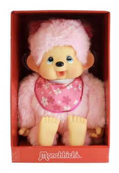 Monchhichi 80cm - růžová holka