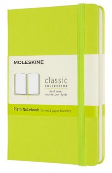 Moleskine: Zápisník tvrdý čistý žlutozelený S