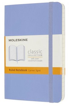 Moleskine: Zápisník měkký linkovaný sv. modrý S