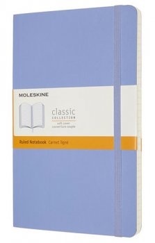 Moleskine: Zápisník měkký linkovaný sv. modrý L