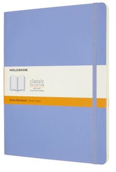 Moleskine: Zápisník měkký linkovaný sv. modrý XL