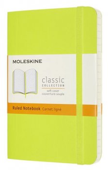 Moleskine: Zápisník měkký linkovaný žlutozelený S