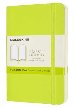 Moleskine: Zápisník měkký čistý žlutozelený S