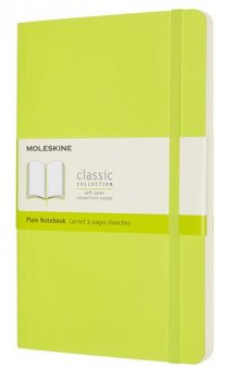 Moleskine: Zápisník měkký čistý žlutozelený L
