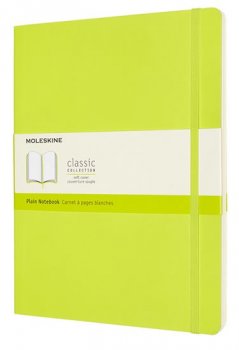 Moleskine: Zápisník měkký čistý žlutozelený XL