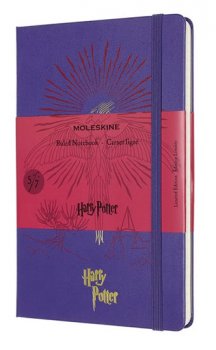 Moleskine: Harry Potter zápisník linkovaný fialový L