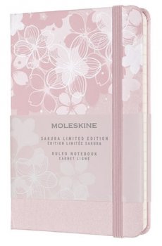 Moleskine: Sakura zápisník linkovaný růžový S