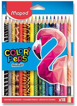 Pastelky Maped Color Peps Animal 18ks