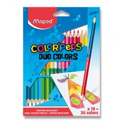 Pastelky Maped trojboké Duo 36 barev