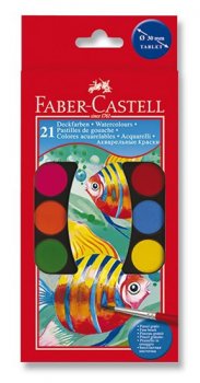 Faber - Castell Vodové barvy 30 mm - 21 barev