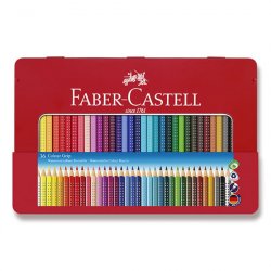 Faber - Castell Pastelky trojhranné Grip - rozmývatelné 36 ks