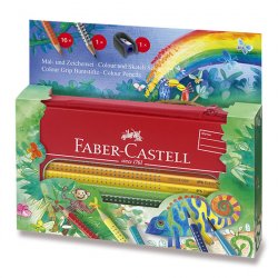 Faber - Castell Pastelky trojhranné Grip 2001 - Džungle 16 ks