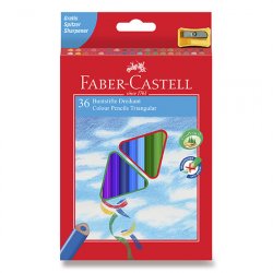 Faber - Castell Pastelky trojhranné ECO 36 ks + ořezávátko