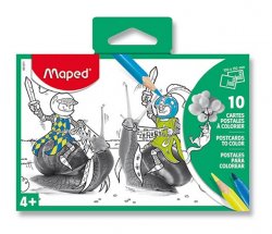 Maped - Pohlednice k vymalování 10 ks