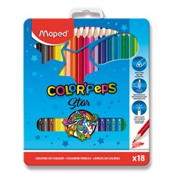 Maped - Pastelky Color´Peps Metal Box 18 ks