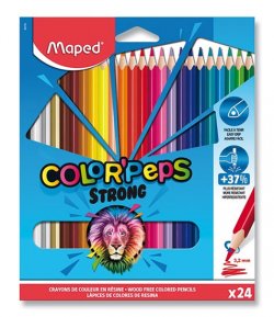 Maped - Bezdřevé pastelky Color´Peps Strong 24 ks
