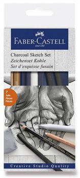 Faber - Castell Pitt pastel Charcoal sketch 7 ks 