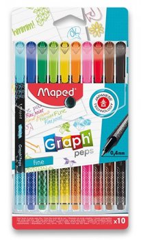 Maped Liner Graph Peps Deco 0,4 mm - mix barev 10 ks 