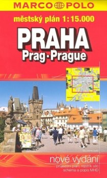 Praha 1:15.000 městský plán