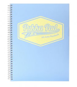 Pukka Pad Spirálový blok Pastel A5, papír 80g, 100 listů, světle modrý