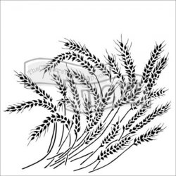 TCW šablona 30,5 x 30,5 cm - Wheat Stalks