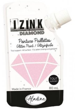 IZINK diamantová barva 80 ml / pastelová růžová
