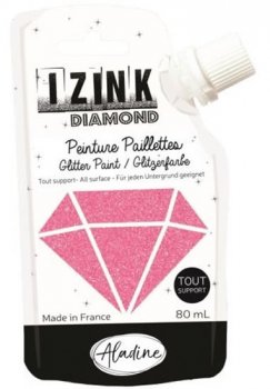 IZINK diamantová barva 80 ml / broskvová růžová