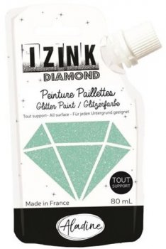 IZINK diamantová barva 80 ml / pastelová zelená