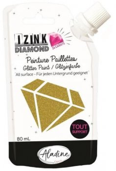 IZINK diamantová barva 24 CARATS 80ml / světlá zlatá